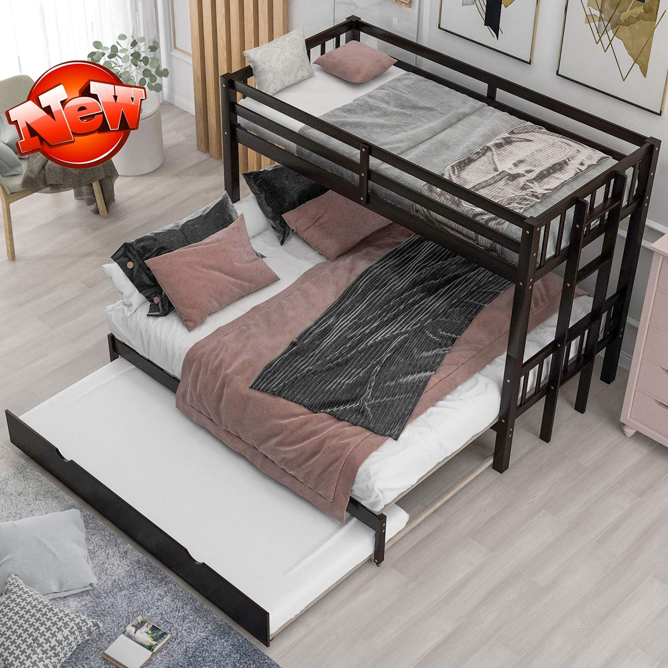 Buy Jresboen Updated Version Stronger Solid Pine Wood Twin Over Twin