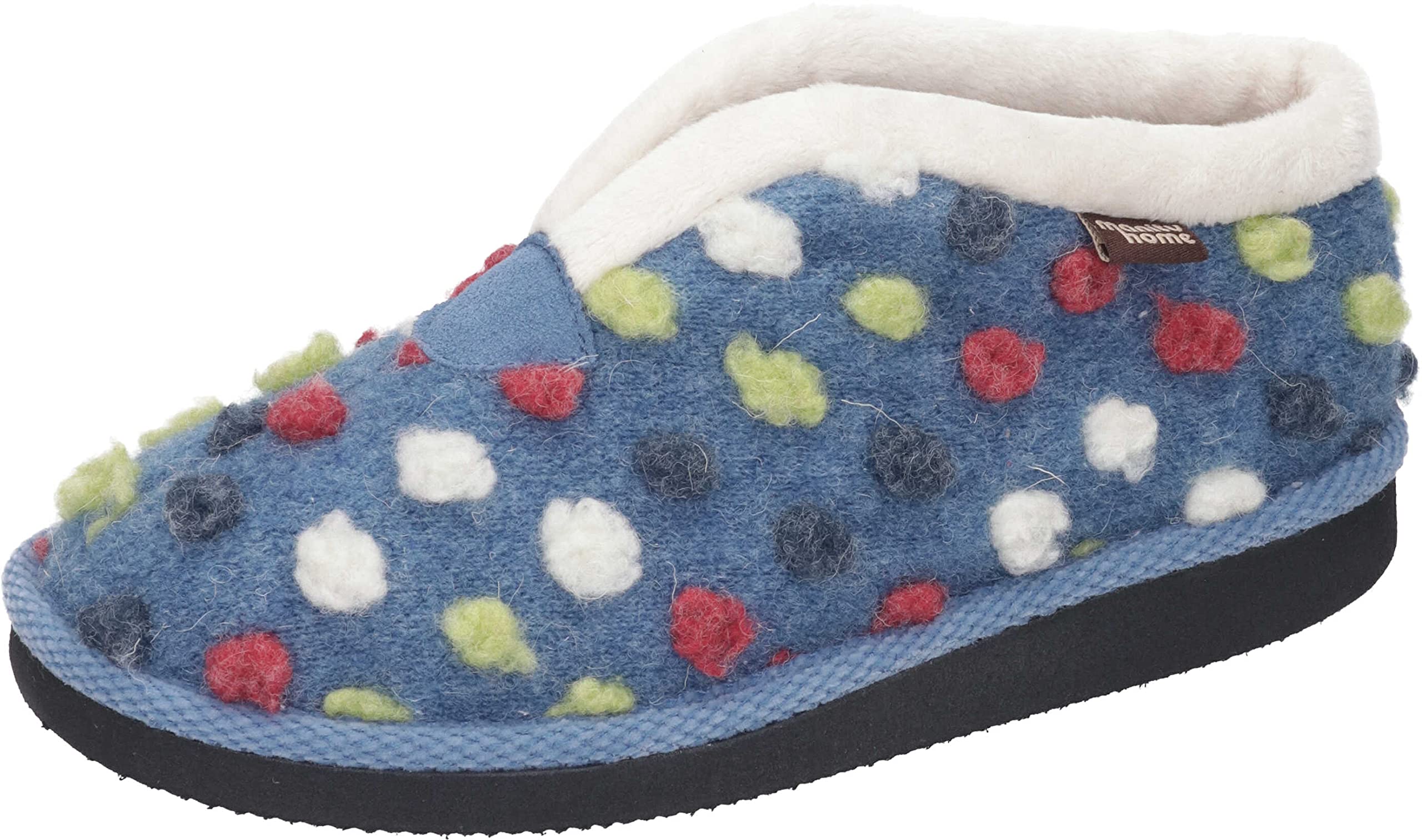 Manitu Women's Home Slippers, blue, 7 UK