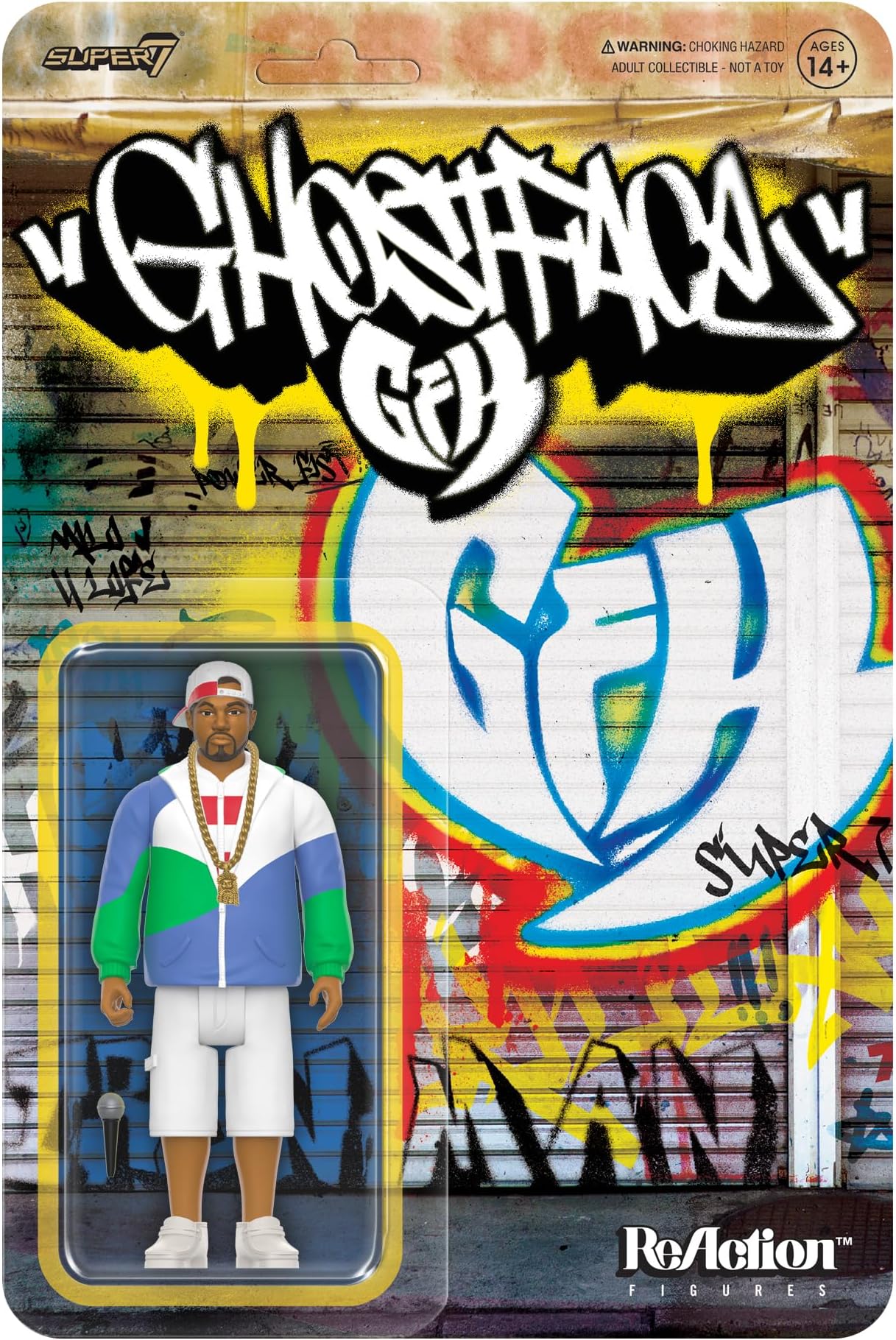 Super7 Ghostface Killah (Can It Be All So Simple) - 3.75" Ghostface Killah Action Figure with Accessories Hip Hop Collectibles and Retro Toys