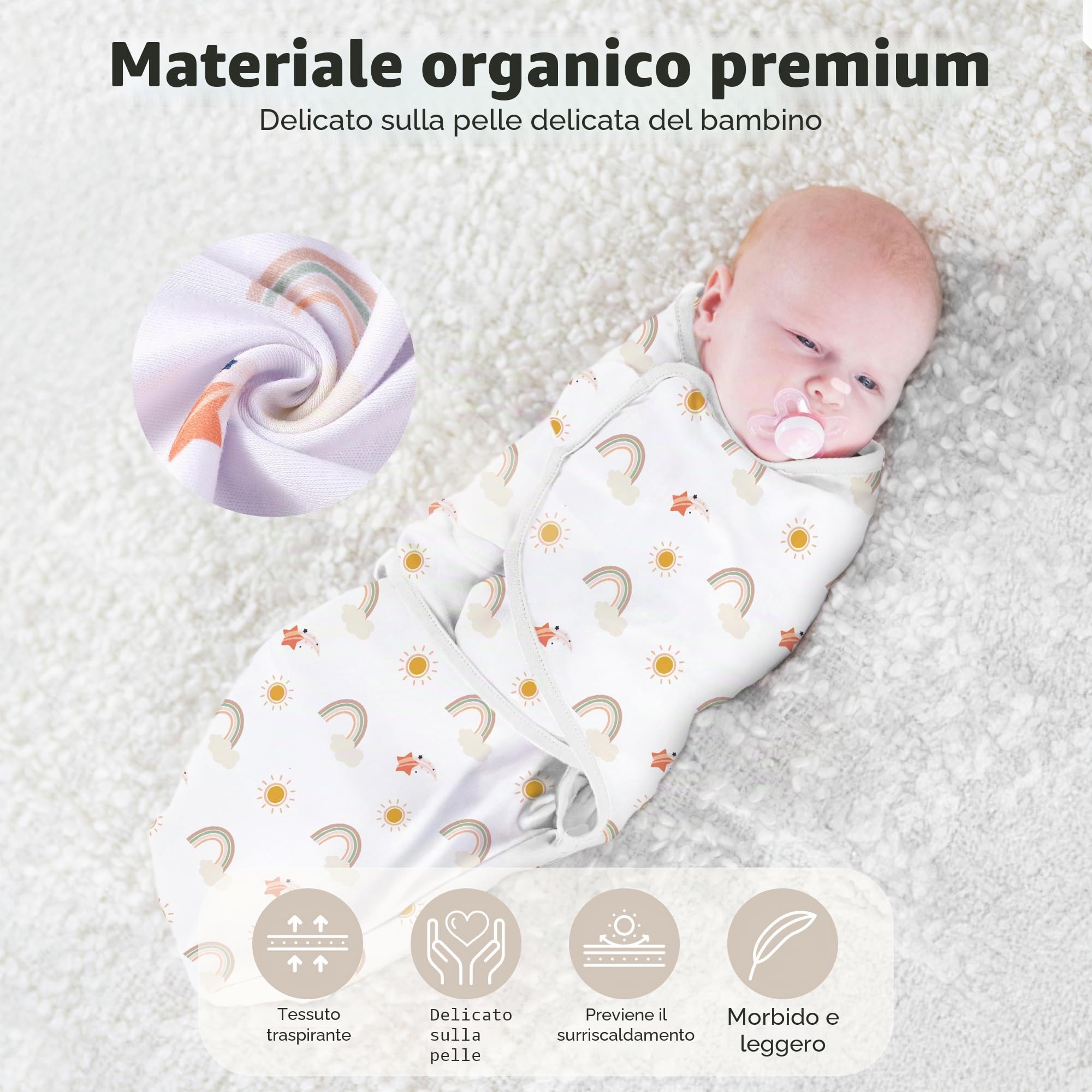 Mama Cheetah Baby Swaddle Sack, Organic Cotton Swaddle Blanket, Adjustable Swaddle Sleep Sacks, Easy Swaddles for Boy Girl 0-3 Month, Baby Essentials, 3-Pack