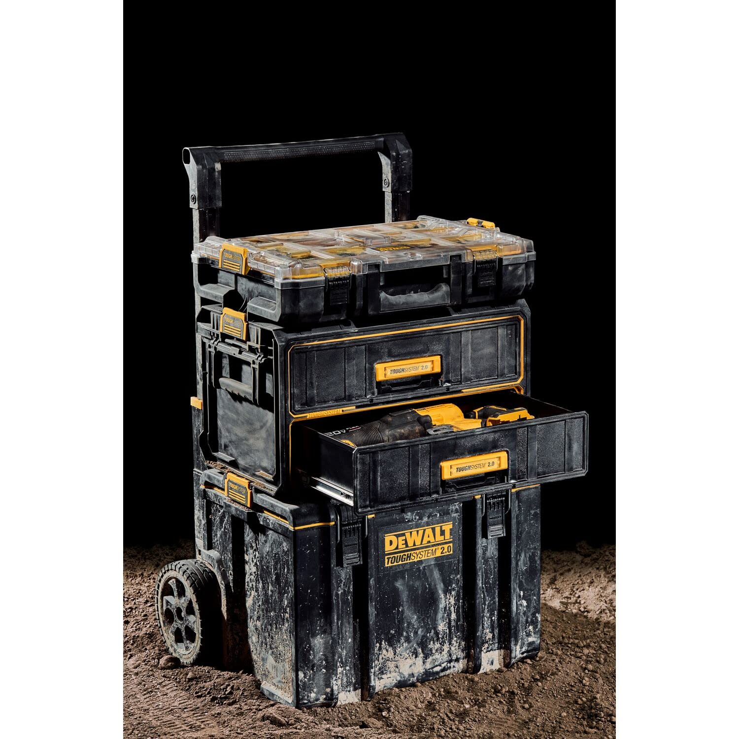 Amazon.co.jp: デウォルト(DEWALT) タフシステム2.0 2段チェスト 工具 