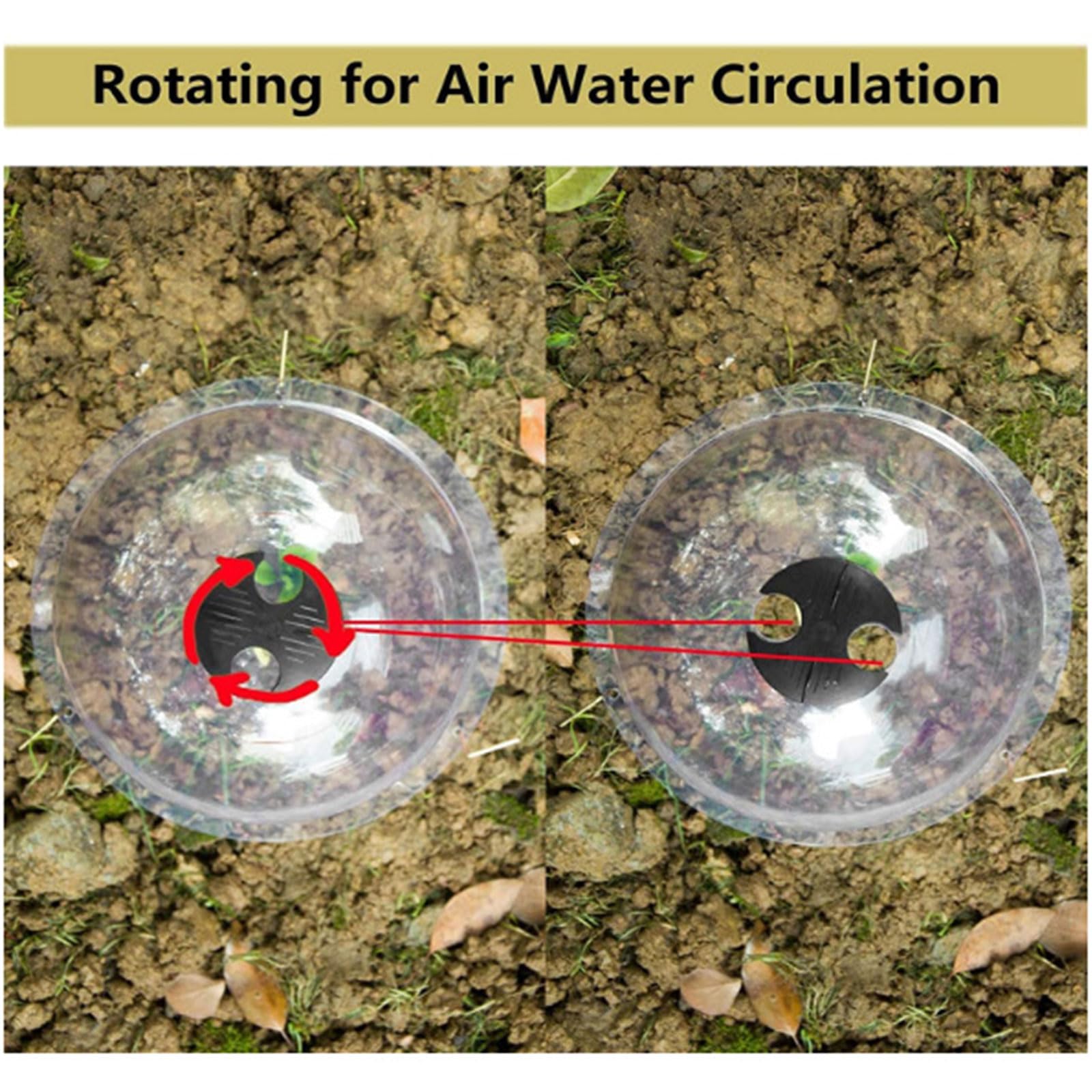 Cloche de jardin en forme de dôme pour plantes et humidité réutilisable