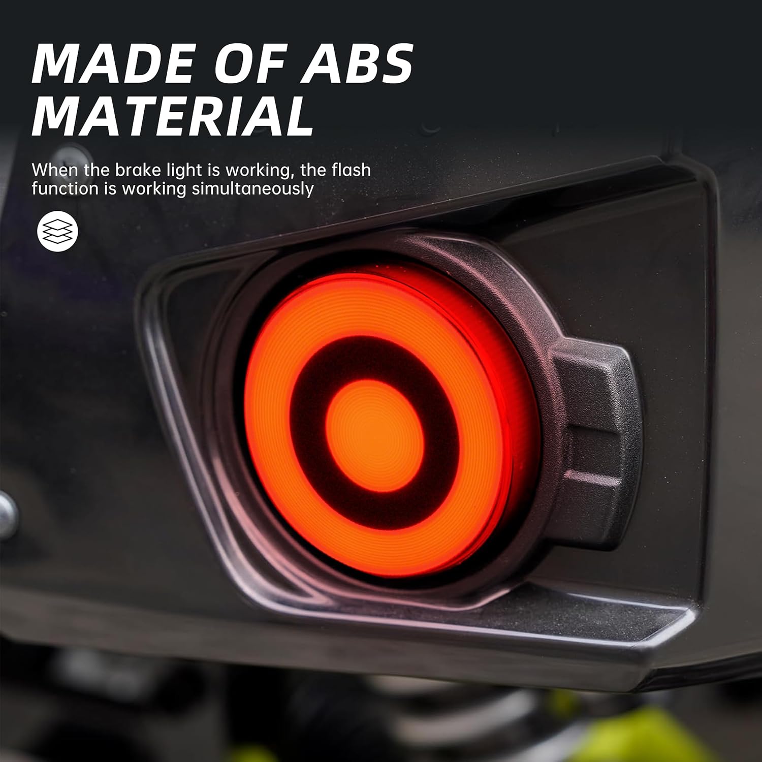 LED Tail Lights Compatible with 2018-2025 Kawasaki Teryx 4 Accessories Smoked Black LED Taillights Tail Lamps Rear Brake Stop Lamps (2PCS)