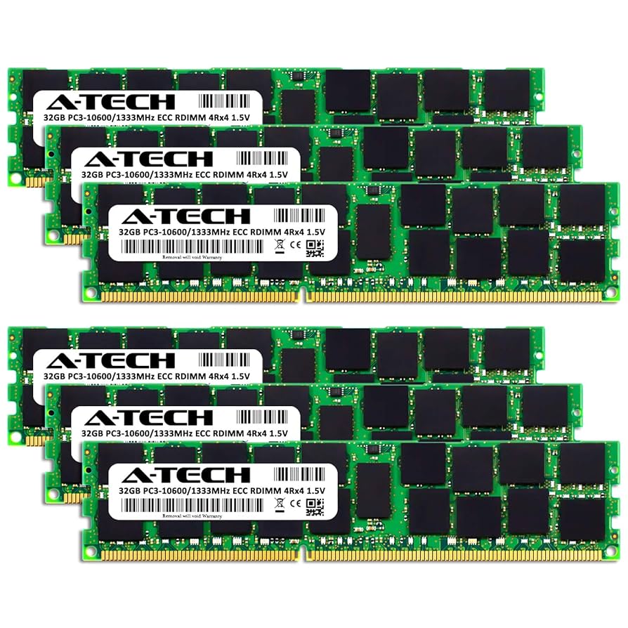 計192GB サーバ用DDR3 Registeredメモリ32GB 6枚 サーバーメモリRAM,ddr3,ddr4,reg,ecc,8gb,16gb,32gb,64gb,pc3