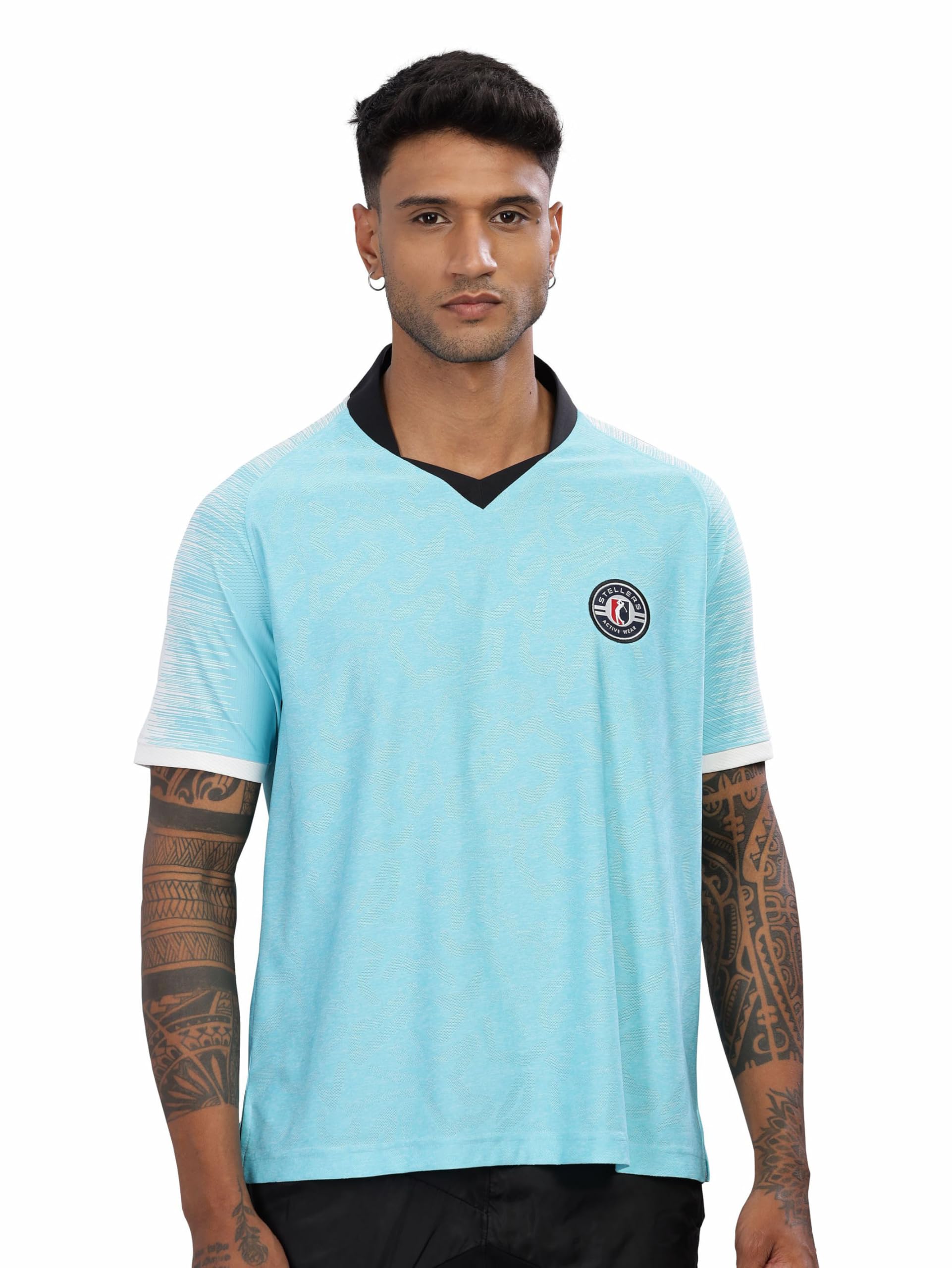 Men's Half Sleeve Active Wear Sports T-Shirt| Feather Touch Feel |Regular Fit| Odour Resistant| Anti-Static| Wrinkle Free | Quick Dry | Stretchable | Lightweight | Sweat-Proof-image-31