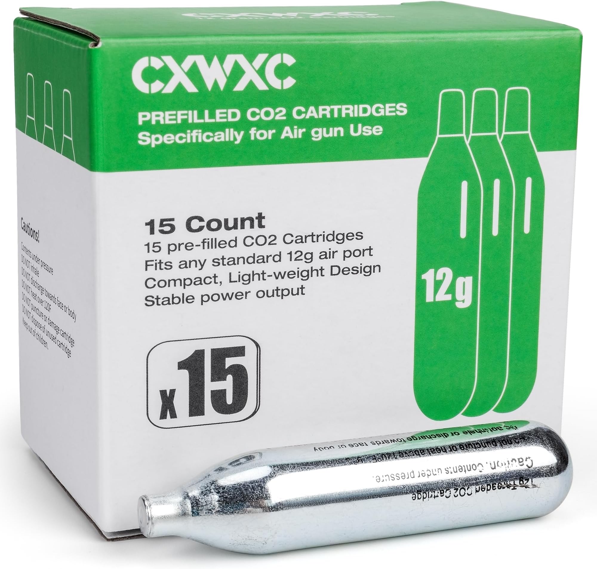 8 Gram/ 12 Gram/ 88 Gram CO2 Cartridges for Paintball - CO2 Cylinder CO2 Cartridges for Airsoft, Air Gun, Pepper Gun P2P HDP 50 Compact