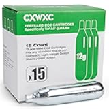 8 Gram/ 12 Gram/ 88 Gram CO2 Cartridges for Paintball - CO2 Cylinder CO2 Cartridges for Airsoft, Air Gun, Pepper Gun P2P HDP 50 Compact