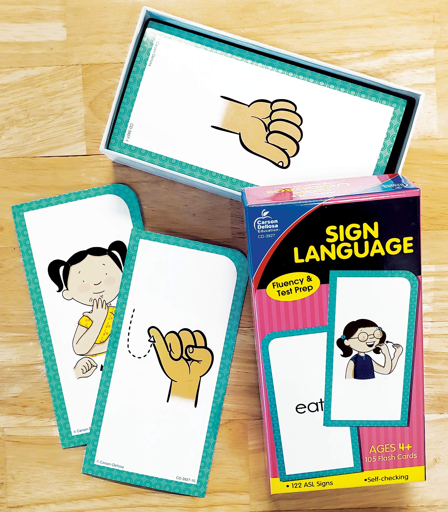 Buy Carson Dellosa American Sign Language Flash Cards for Toddlers, 122