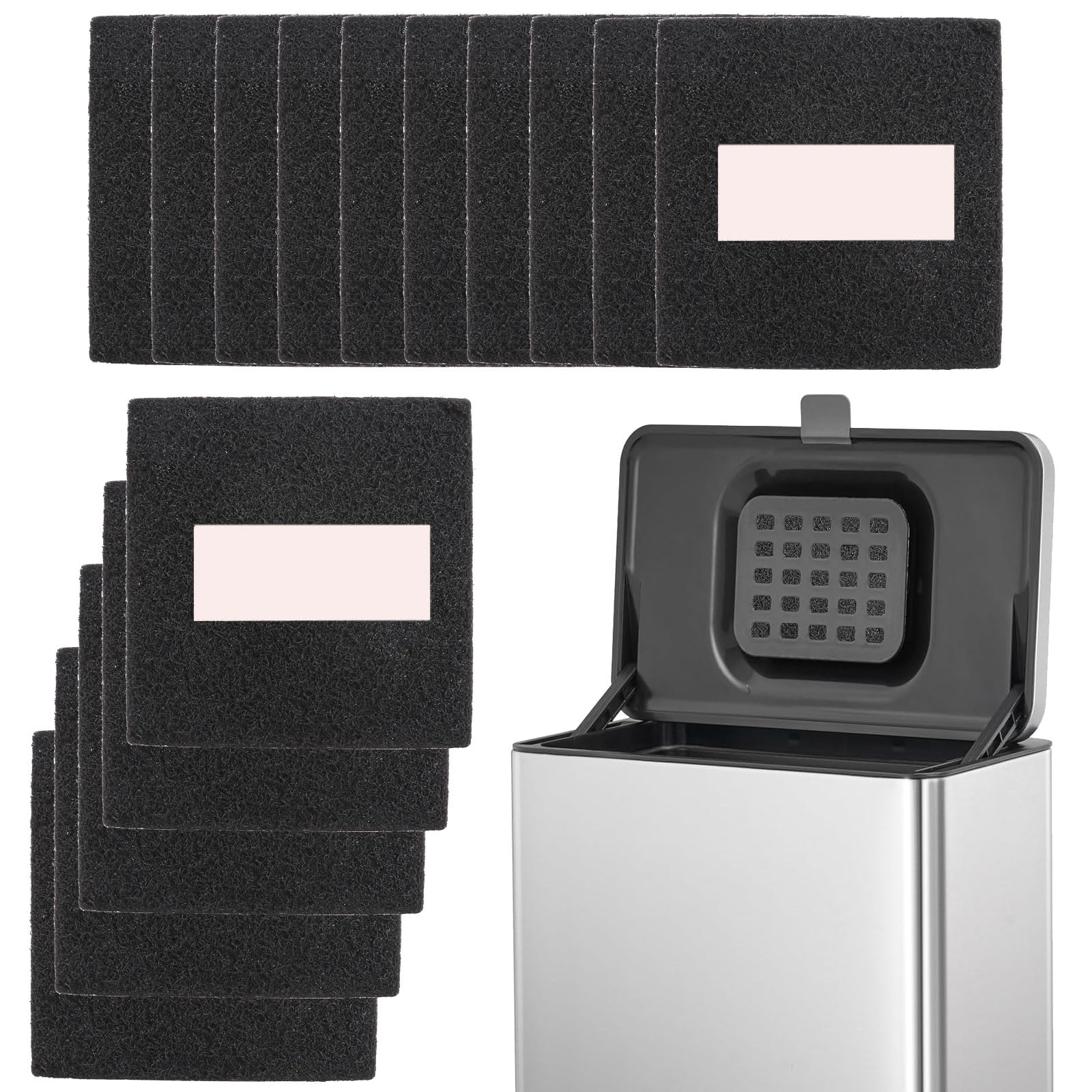 8 Filtros De Carbón Activado Para Compostadora - Absorbe Olores, 11.5x10.5 Cm