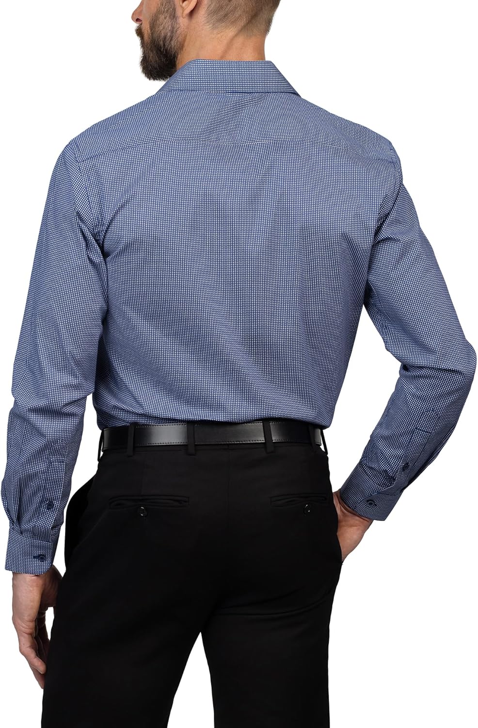 Vince Camuto Slim Fit Cotton Stretch Long Sleeve Dress Shirt for Men Spread Collar Shirts Mens Formal Premium Fabric - Image 3