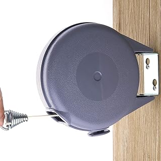 MuchL Retractable Clothesline Flexible Portable Heavy Duty 40 Feet Adjustable Heavy Duty Laundry Clothes Line for Wet or Dry Clothes Indoor or Outdoor Easy Installation