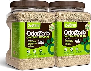 Zeofill Backyard Deodorizer – Eliminates Pet Urine Odors on Potty Patches, Artificial Turf, Grass, Lawns, Patios, Concrete & Playgrounds | Dog, Cat Litter Box Odor Eliminator & Freshener | 4 lbs.