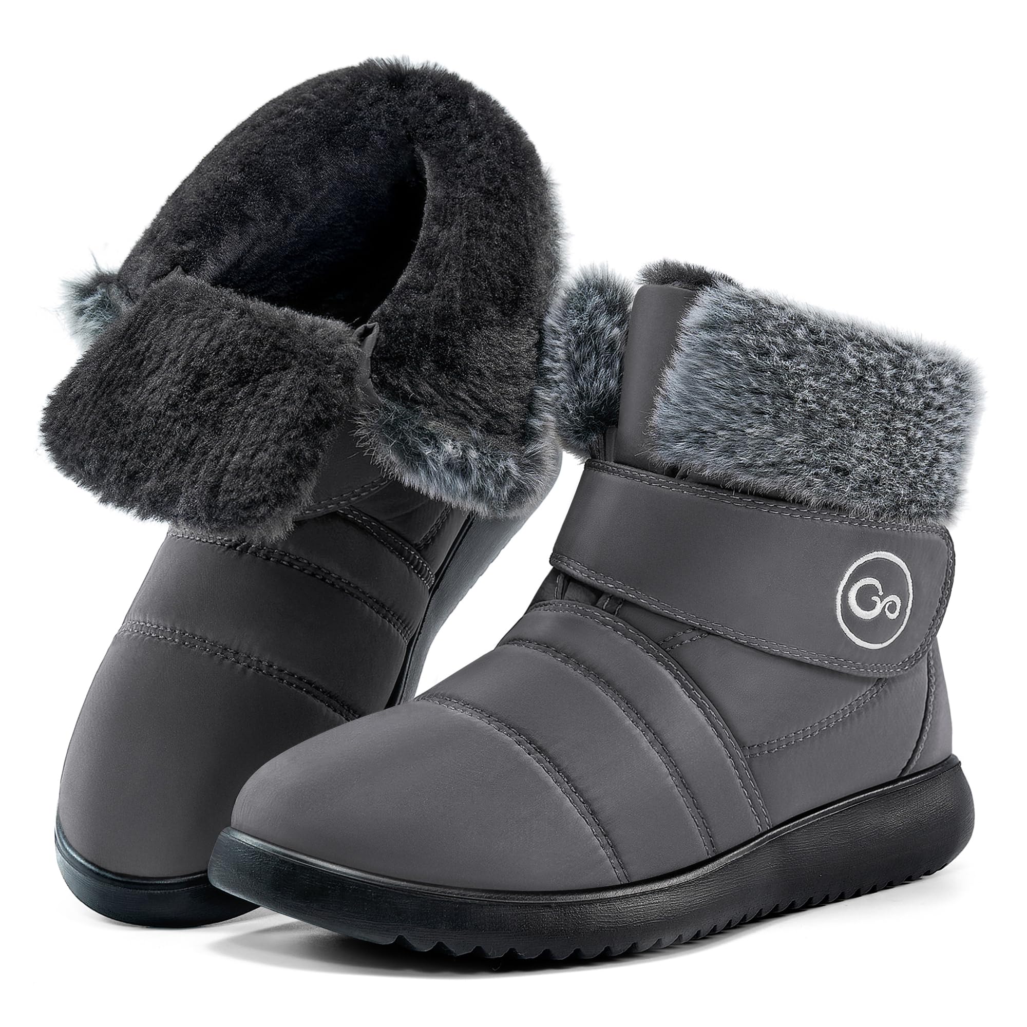 Reimferce Womens Snow Boots for Winter: Comfortable & Warm for All Day Wear - Waterproof Non Slip Booties for Commute Outdoor Walking
