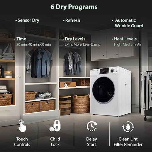 Miniatura 4 de Equator DELUXE - Secador con sensor ventilado de 24 pulgadas con enchufe de arandela 4cf18lbs 110V