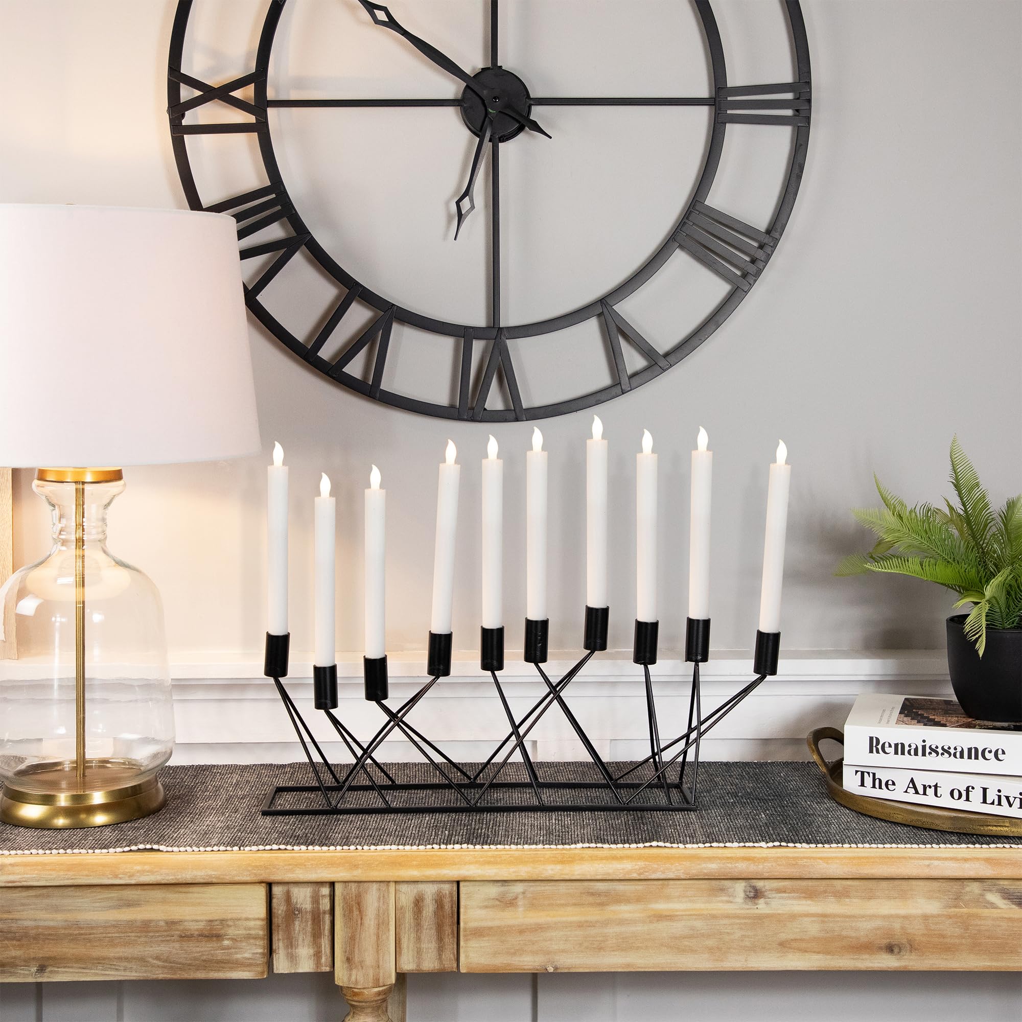 Modern 10 Taper Candle Holder Candelabra - 22.5