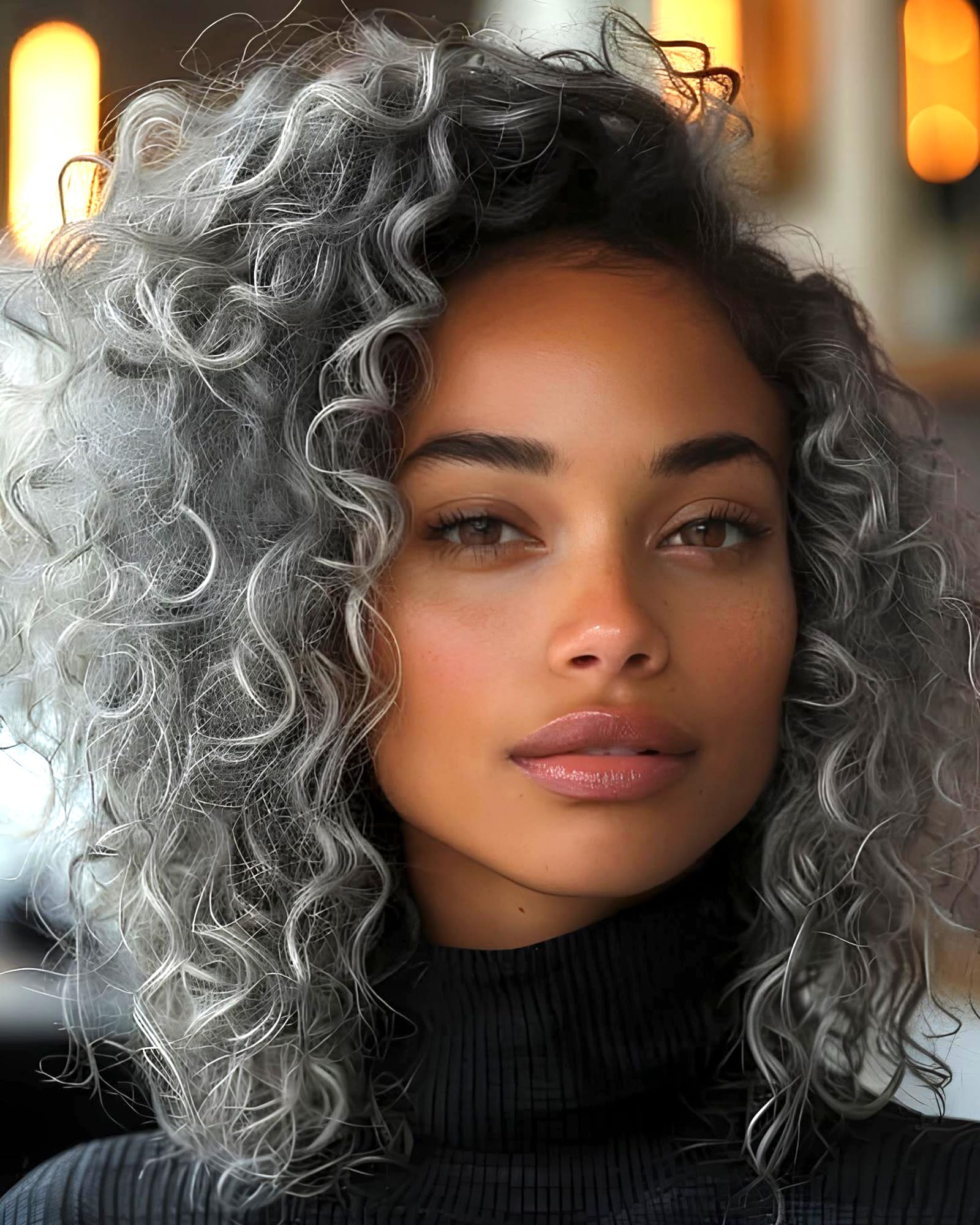 3Packs 2X Ringlet Wand Curl Jamaican Bounce 8 inch Synthetic Crochet Hair Extensions Crochet Braiding Hair 20 Roots (8Inch (Pack of 3), #Grey)