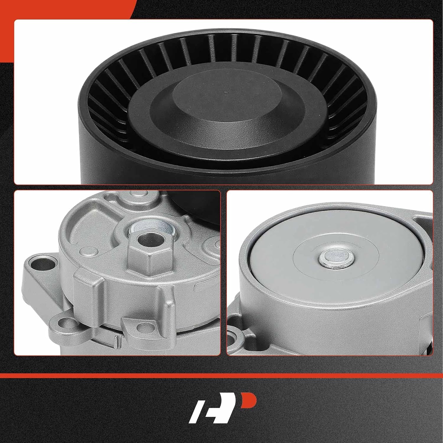 A-Premium Belt Tensioner Assembly with Pulley Compatible with BMW 323Ci, 323is, 325Ci, 325i, 325is, 325xi, 328Ci, 328i, 328is, 330i, 330xi, 330Ci, X5, Z3, Z4, 525i, 528i, 530i, Replace# 11281427252