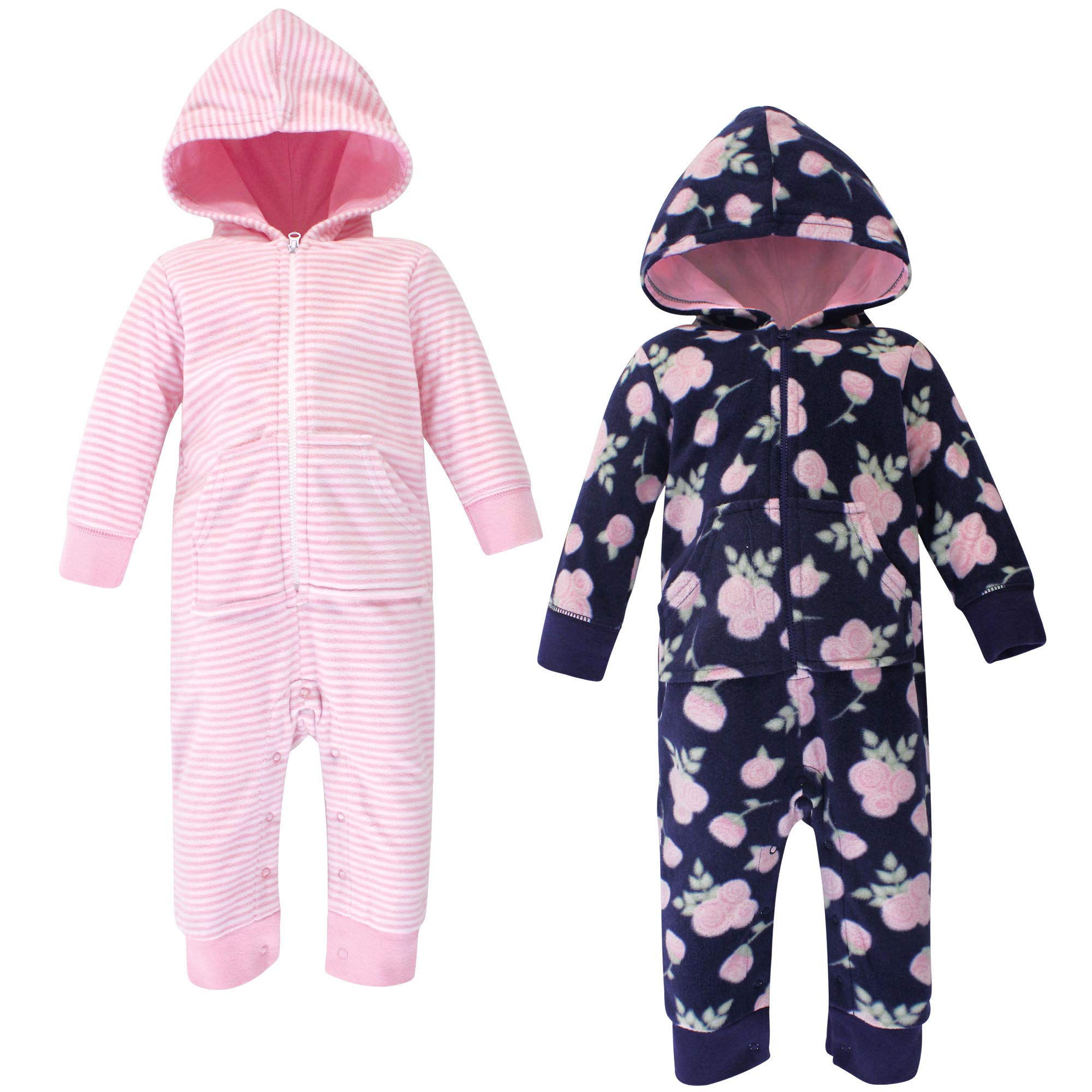 Hudson baby Kombinezony Mali chłopcy Fleece Coveralls and Union Suits