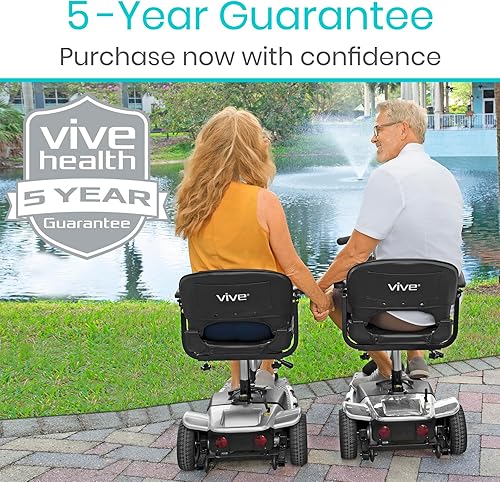Miniatura 9 de Vive Scooter de movilidad de 3 ruedas  Dispositivo de silla de ruedas móvil eléctrica para adultos  Plegable, plegable y compacto para viajes