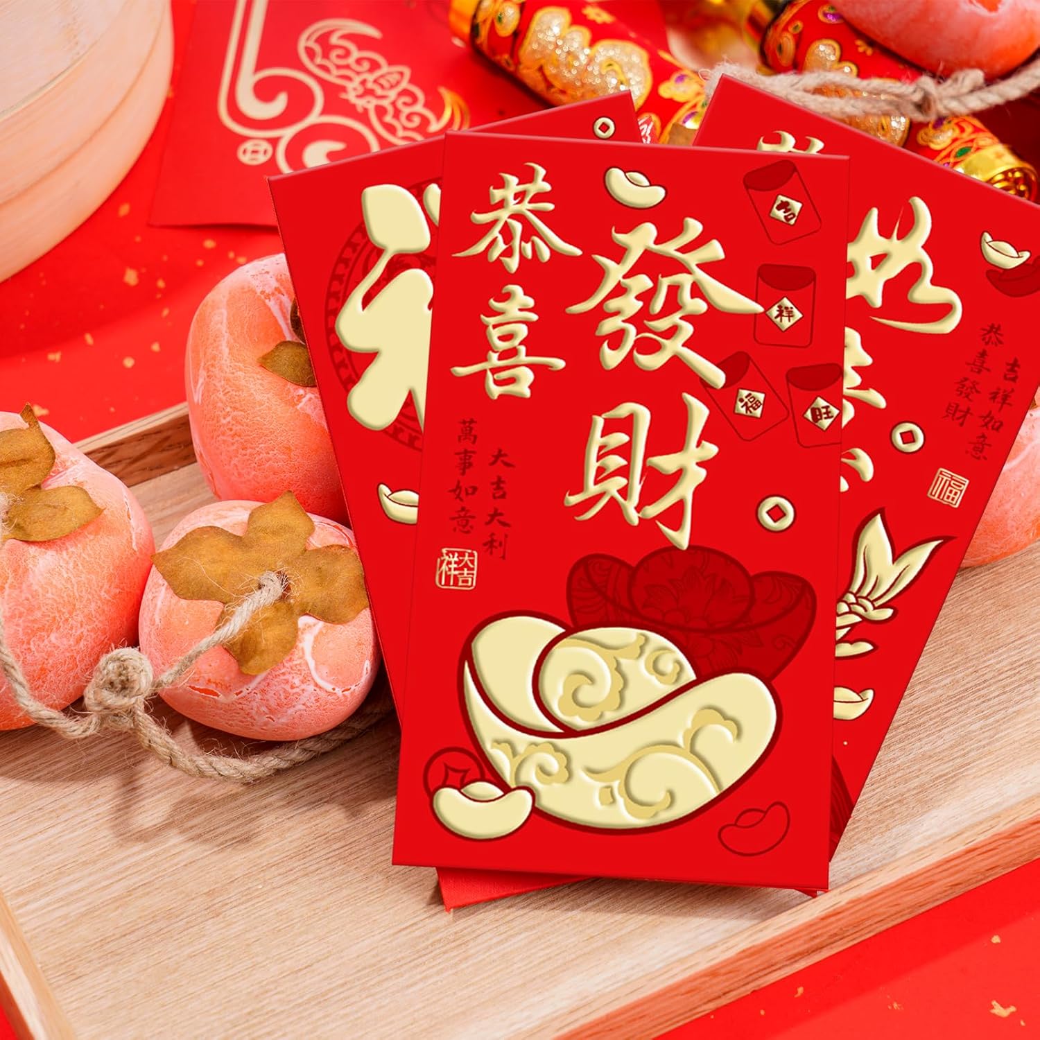 36 Pcs Chinese New Year Red Envelopes, 2026 Year of the Horse Hong Bao – 6 Gold-Stamped Cartoon Horse Designs, Lucky Money Red Pockets for Lunar New Year & Spring Festival, 3.5 x 6.7 Inches - Image 5