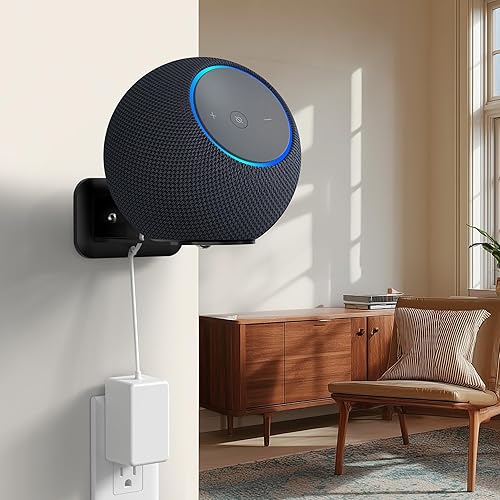 Miniatura 6 de HomeMount - Soporte de pared ajustable para altavoces Sonos Era 100, soporte de estudio Echo de alta resistencia con gestión de cables, soporte de
