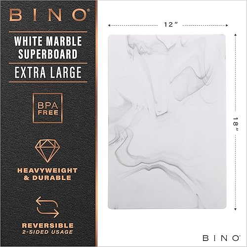 Miniatura 2 de BINO Tabla de cortar Tabla de cortar sin BPA Tablas de cortar para cocina duradera, gran superficie, multiusos, de doble cara, apta para