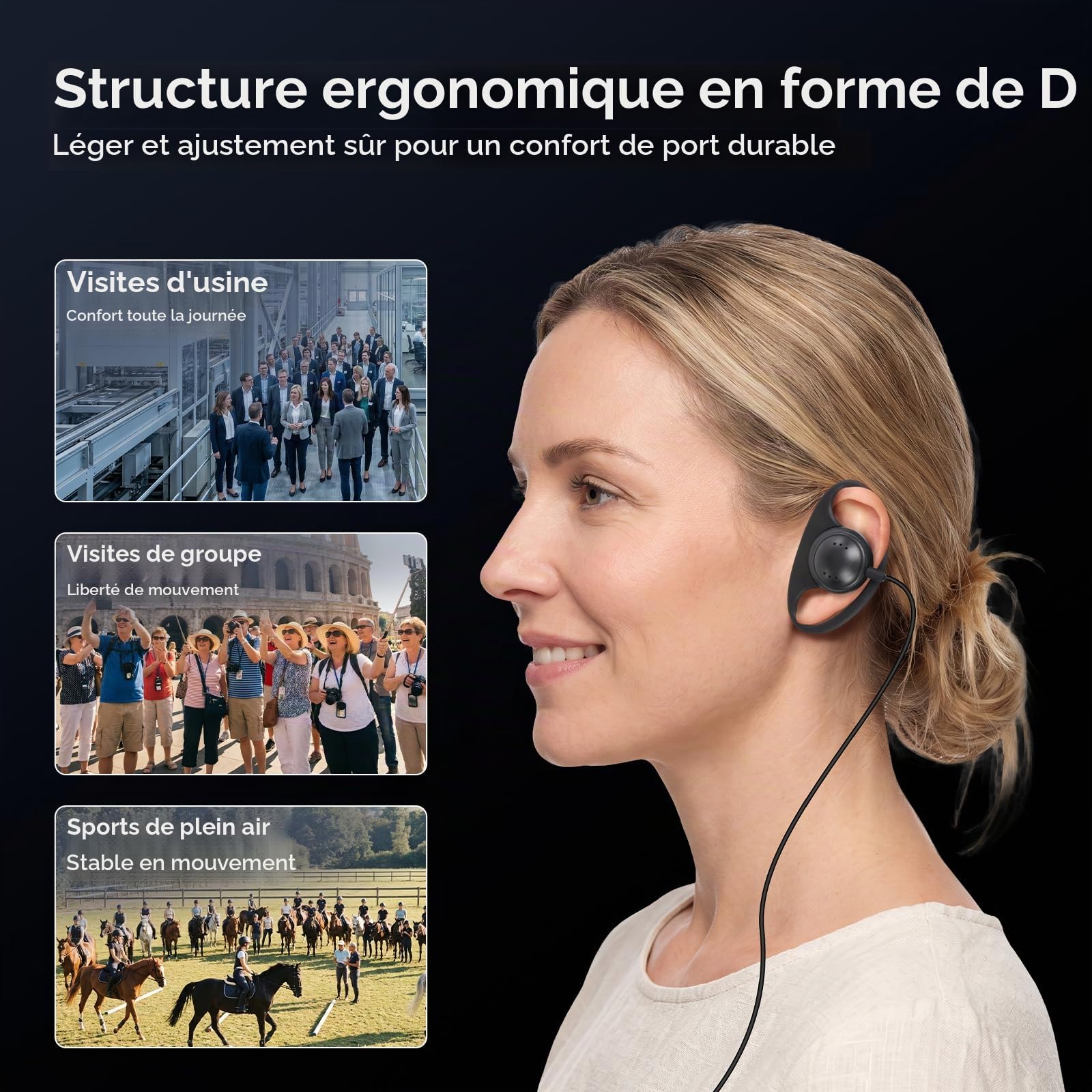 Retekess TT129 Systeme de Guide Touristique, 200 M, 999 Canaux, Boîtier de Chargement Portable 32 Emplacements, Convient aux Formations en Entreprise Ou en Fabricant (3 émetteurs, 29 récepteurs)