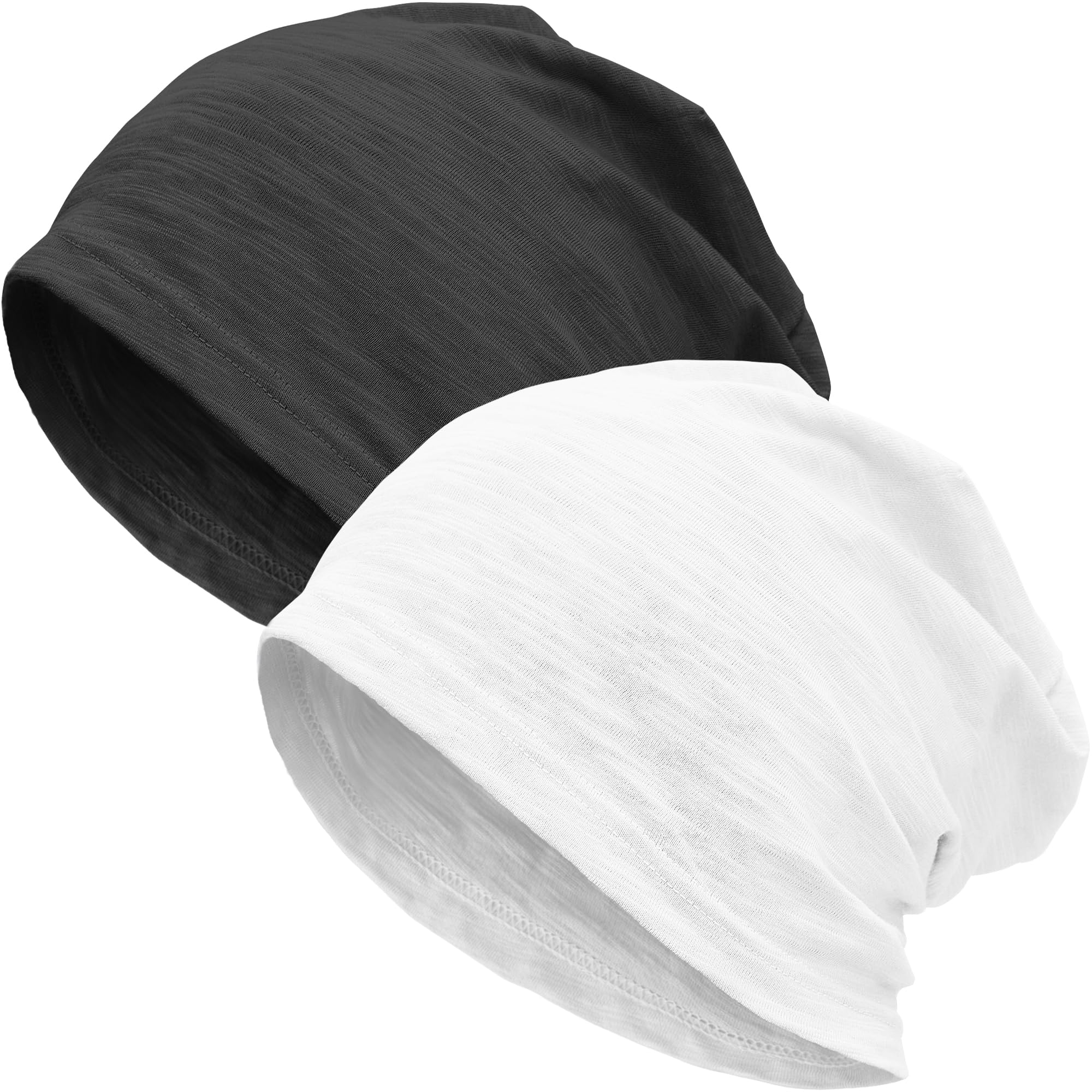 100% Cotton Lightweight Summer Hats for Women Men, Ultra Thin Slouchy Beanie Hat Oversizes Beanies Chemo Cap — view 19