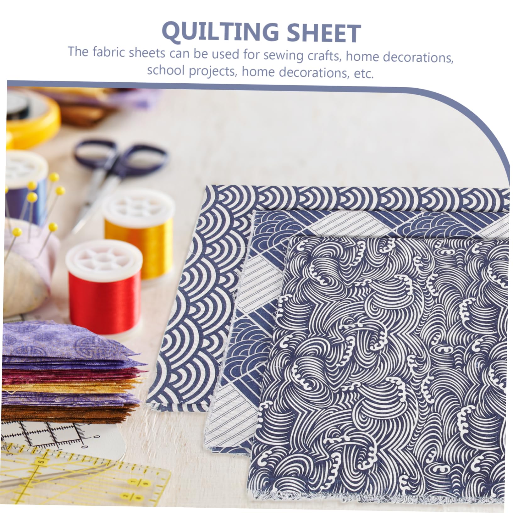 Tessuto Patchwork DIY per Cucito e Trapuntatura 3 Fogli