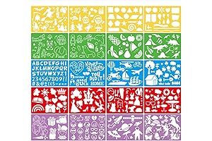 Vibrant Drawing Stencils for Kids 4-8, Unleashing Creativity with Over 300 Patterns