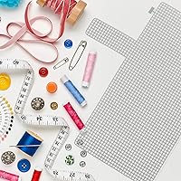 Vista 5 de 4 hojas de tela de punto de aguja de plástico para manualidades DIY marcadores de punto bolsa de proyectos de taza bordado hecho a mano hilo