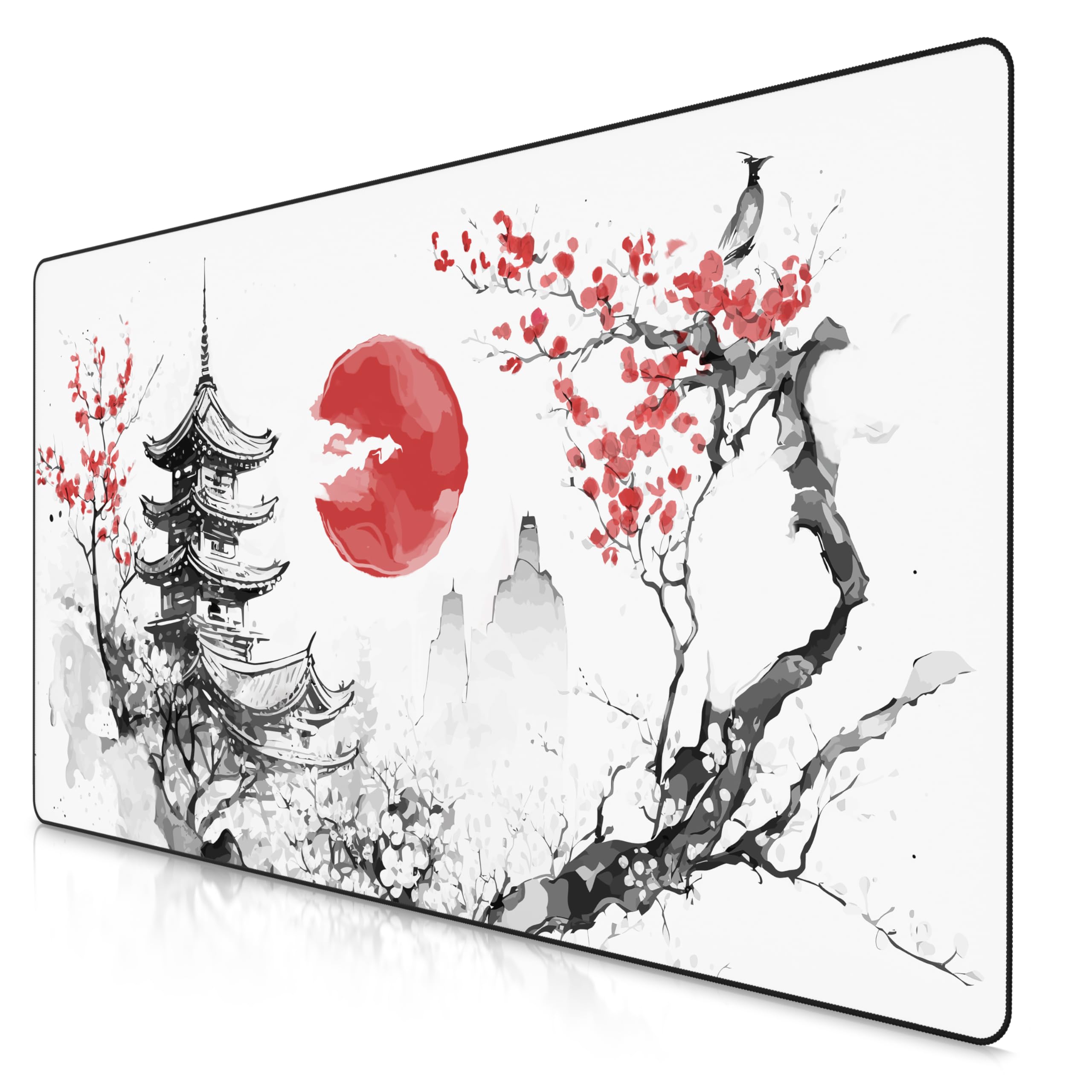 TITANWOLF Tappetino per Mouse XXL 1200 x 600 – Office Mousepad – Controllo preciso del Mouse migliora la velocità e la precisione – Tenuta Stabile – Lavabile – Sottomano per Ufficio e casa