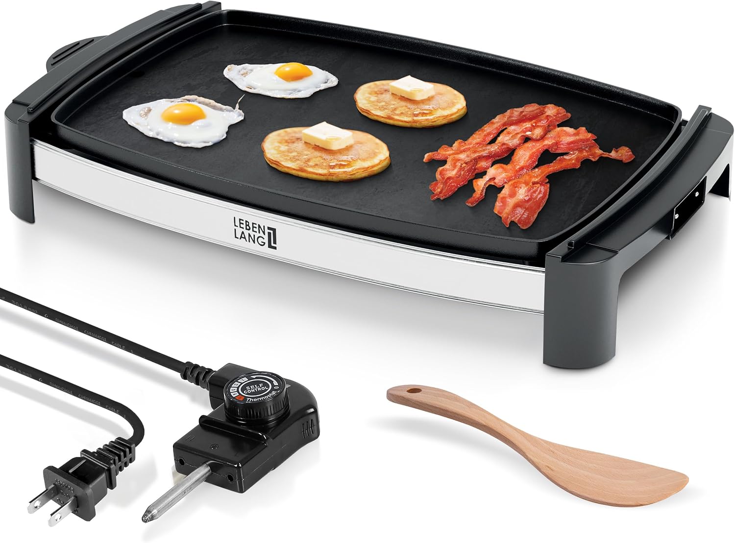 Lebenlang 18\ Large Electric Griddle Grill - For Eggs, Pancakes... Lebenlang 18\ Large Electric Griddle Grill - For Eggs, Pancakes...
