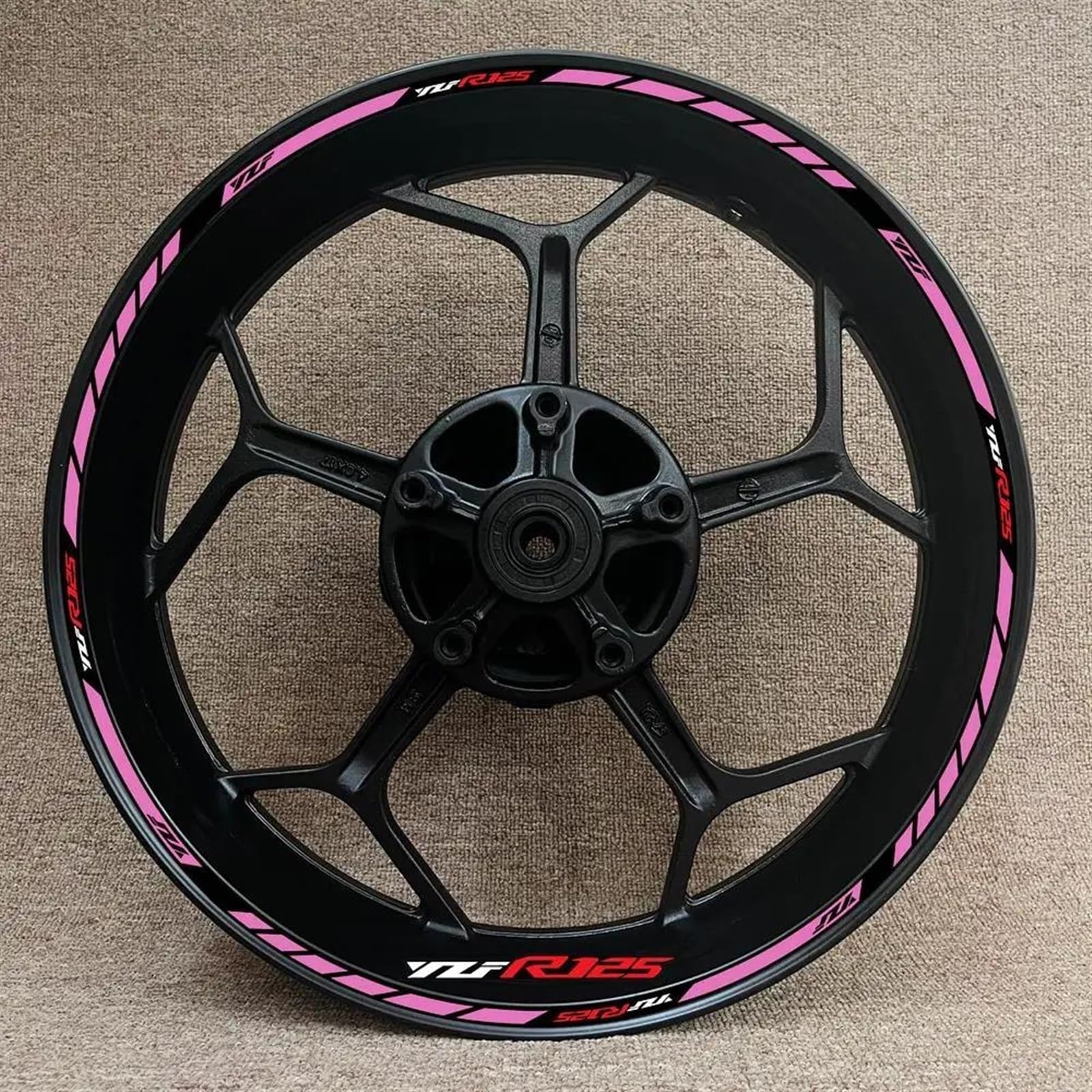 Stickers Motorcycle Accessories Reflective Rim Edge Stripes Wheel Stickers for YZF R125 YZFR125(Style 29)