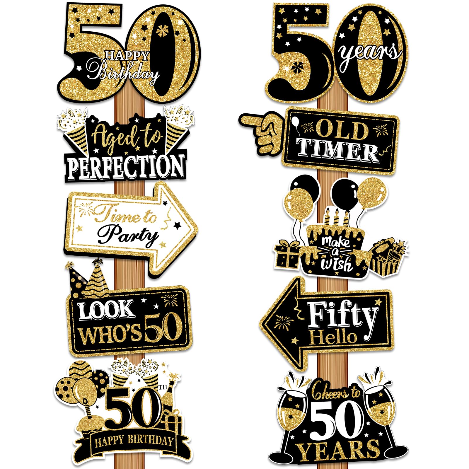 Amazon.com: Guiruiy 20Pcs 50th Birthday Decorations for Men Women, Happy 50th Birthday Door Banner, Black Gold 50th Birthday Photo Booth Props, Waterproof Thick Cardboard 50 Bday Party Supplies for Indoor Outdoor : amazon-com-guiruiy-20pcs-50th-birthday-decorations-for-men-women-happy-50th-birthday-door-banner-black-gold-50th-birthday-photo-booth-props-waterproof-thick-cardboard-50-bday-party-supplies-for-indoor-outdoor