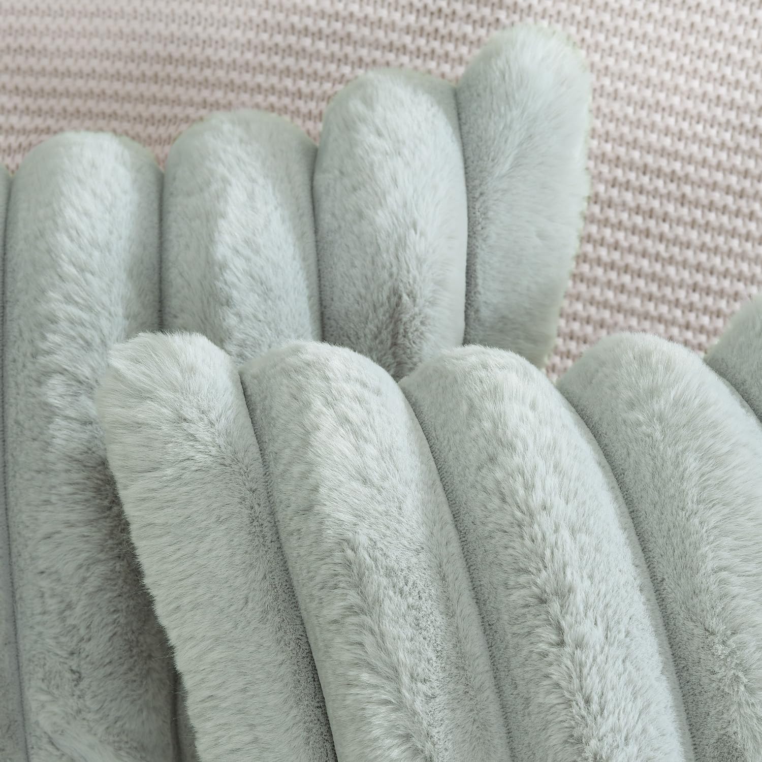 Madizz Plush Faux Fur Throw Pillow Covers 18x18 inch - Image 4