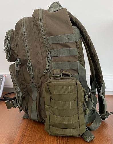Vista 90 de TRIWONDER Bolsa de cigarrillos táctica Molle Pequeña Bolsa Militar Batería Cigarrillo Estuche EDC Utilidad Tarjetero Ranura Encendedor Mini Cigarro