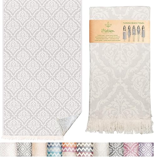 Miniatura 16 de Toalla de Playa Turca Premium – 100% Algodón Natural, Secado Rápido, Sin Arena, Toalla de Playa de Tamaño Grande 35"x67" – Ideal para Viajes