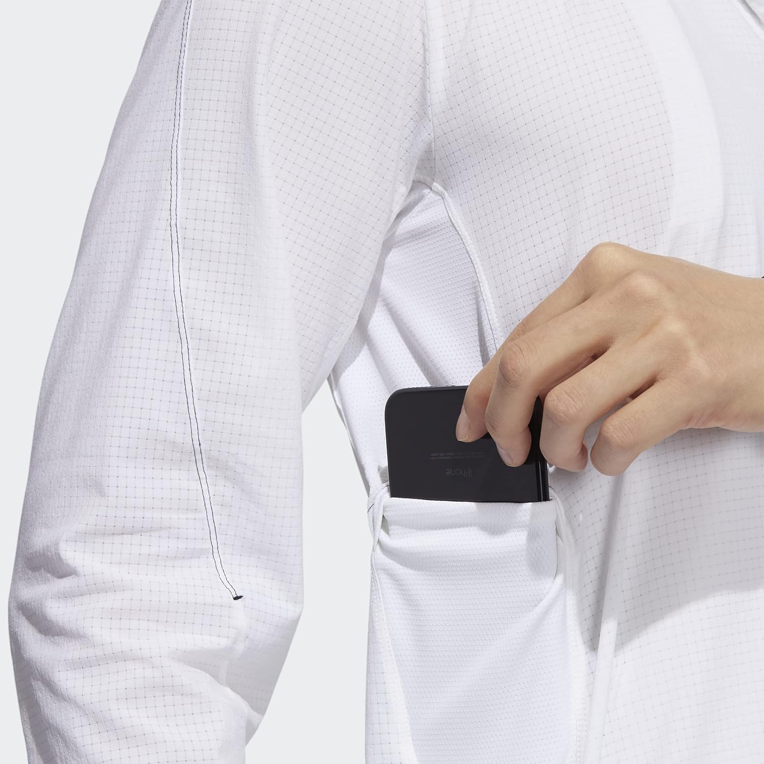 adidas Mens Training Heat.Rdy Warrior Light Woven Track Jacket, White - Image 9