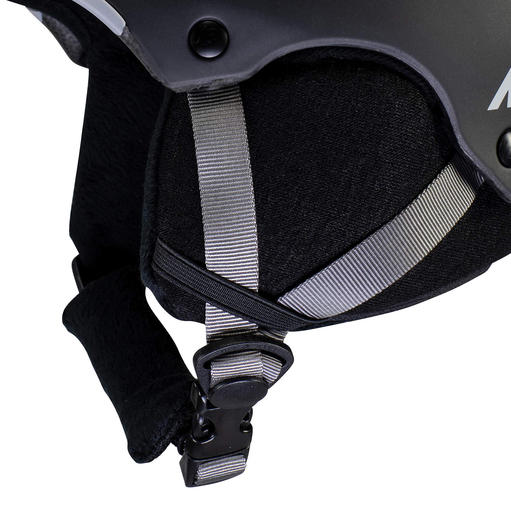 K2 Ski Damski kask narciarski Meridian, matowy perłowy czarny, M (55-59 cm)