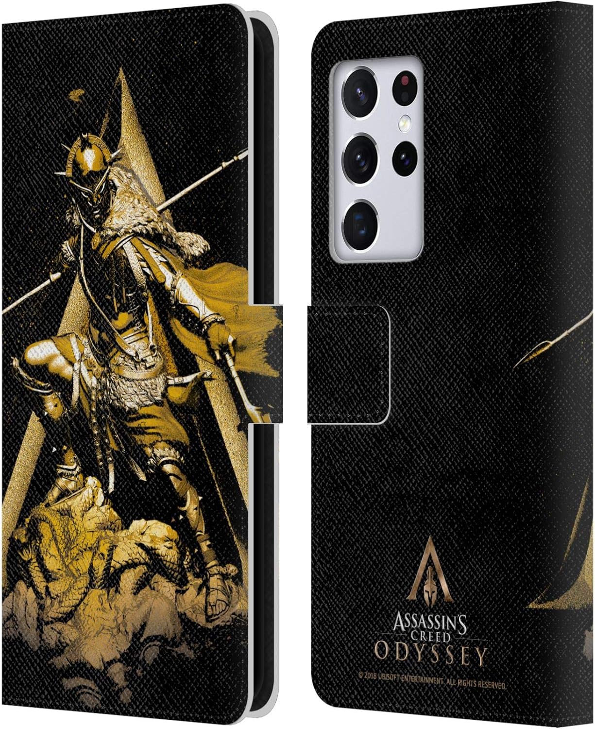 Head Case Designs Officially Licensed Assassin's Creed Kassandra Vine Odyssey Artwork Leather Wallet Case Compatible with Samsung Galaxy S21 Ultra 5G
