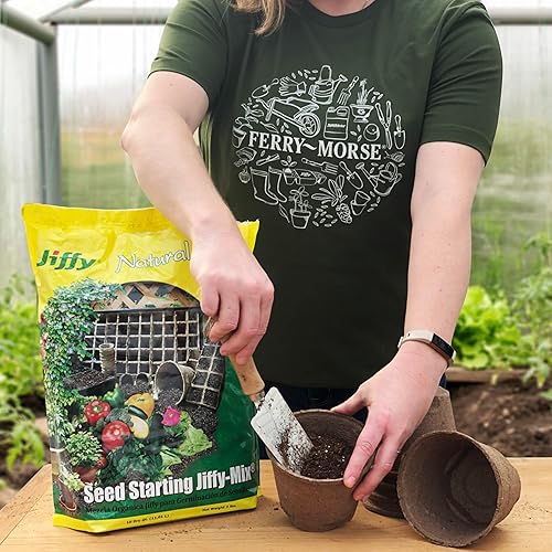 Miniatura 5 de Jiffy Mezcla de tierra de inicio de semillas naturales y orgánicas, 10 cuartos de galón, paquete de 2