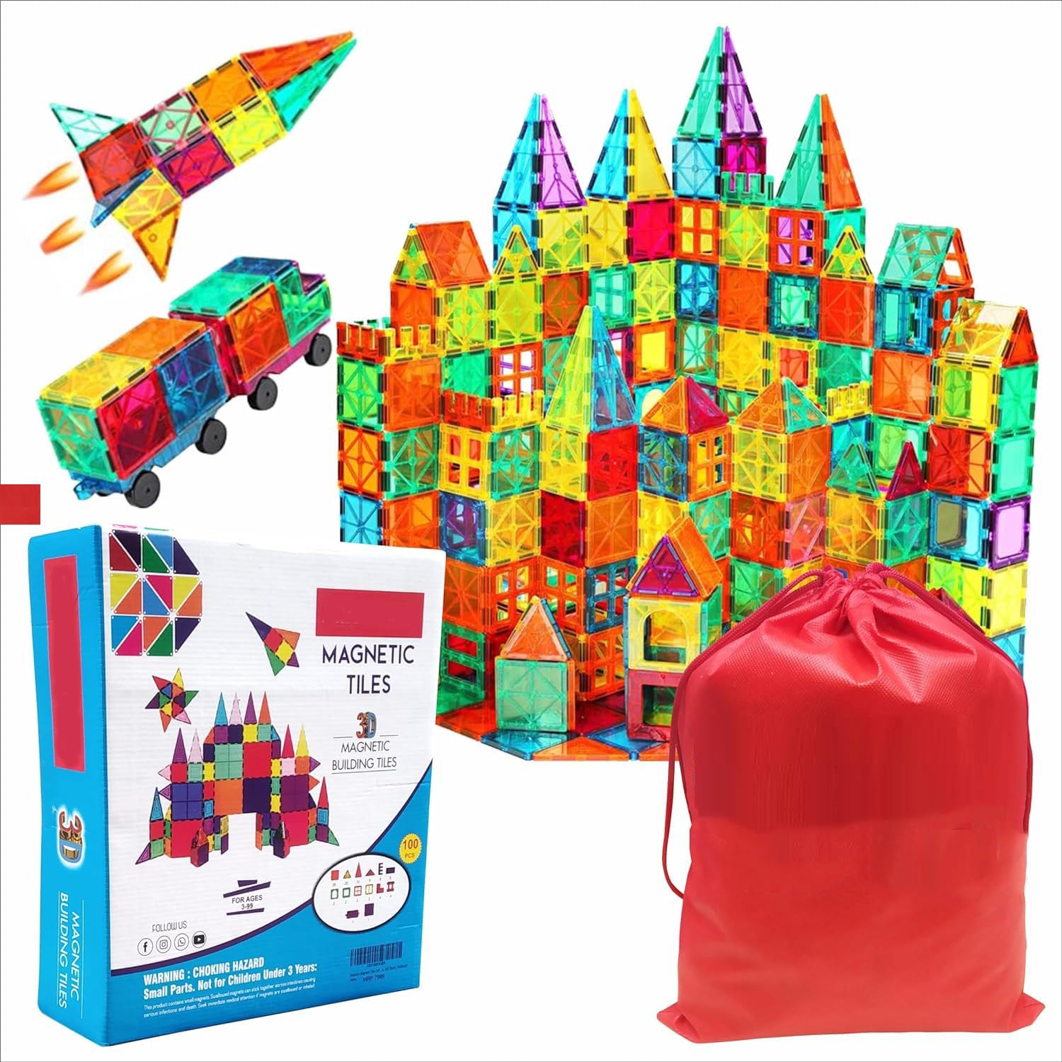 See full amazon price history chart for STL Magnetic Blocks Tiles -100 Pieces 3D Magnetic Building Blocks Tiles Set, Building Constructing & Learning Builder Educational Game STEM Toys for 3+ Year Old Boys and Girls (Multicolor) STL Magnetic Blocks Tiles -100 Pieces 3D Magnetic Building Blocks Tiles Set, Building Constructing & Learning Builder Educational Game STEM Toys for 3+ Year Old Boys and Girls (Multicolor) (B0D3HXZ4FY) Amazon Price History, Amazon Price Tracker