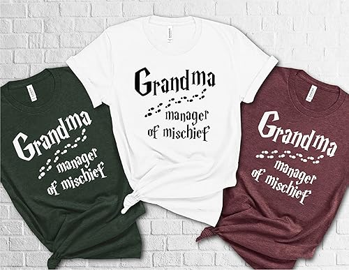 Miniatura 4 de Grandma Manager of Mischief Shirt, Mischief Managed Tshirt for Grandma, Mischief Family Matching Shirt, Matching Lover Shirt, New Grandma Gift,