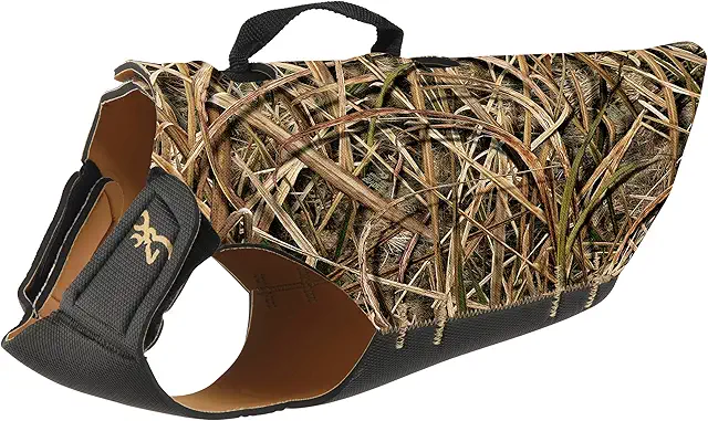 Gilet de Chasse pour Chien Browning Realtree Max-5, Protection Complète avec Plaque de Poitrine