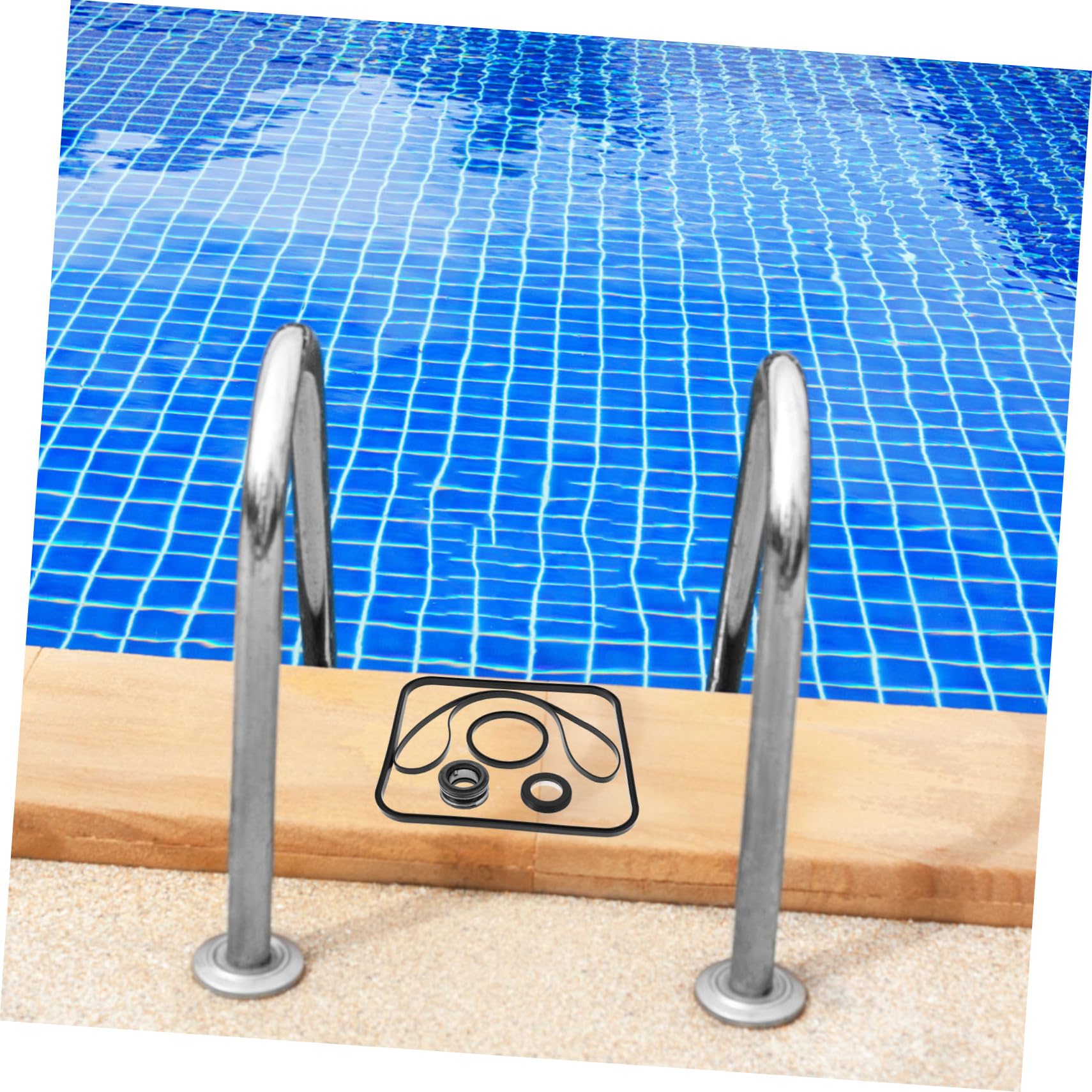 YARNOW 5 Juegos Sellos para De Piscina Reemplazo De Tapa De Piscina Suministros para De Piscina Anillos De Sellado De Goma Anillo De Goma para Piscina Caucho Black