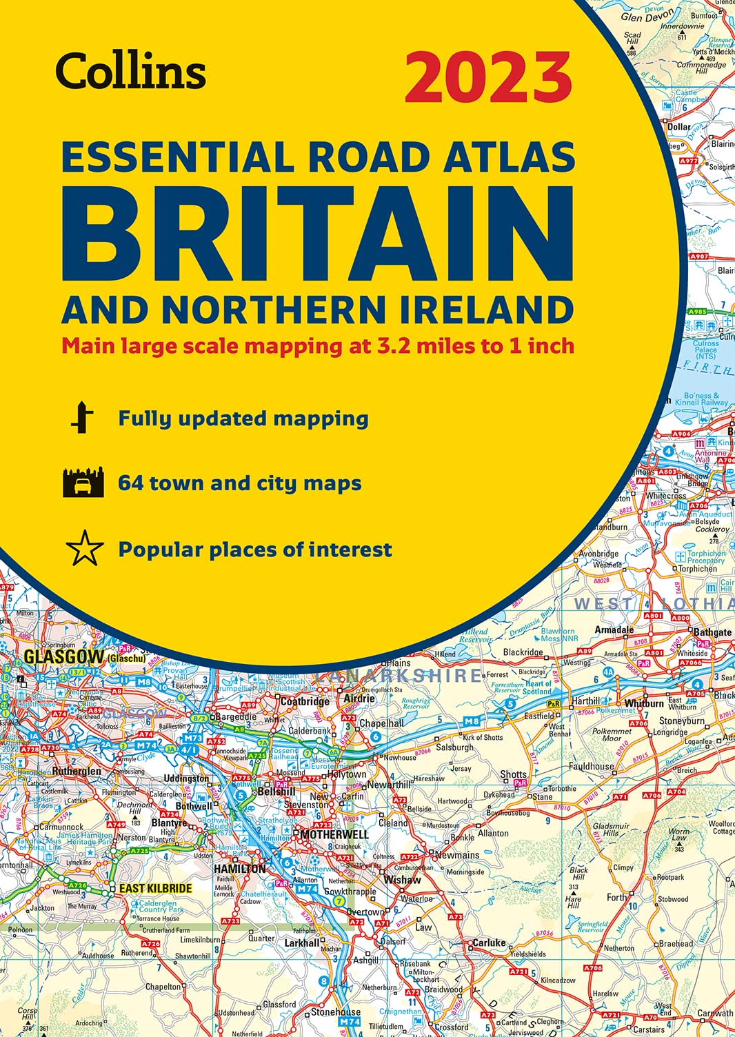 2023 Collins Essential Road Atlas Britain: A4 Spiral