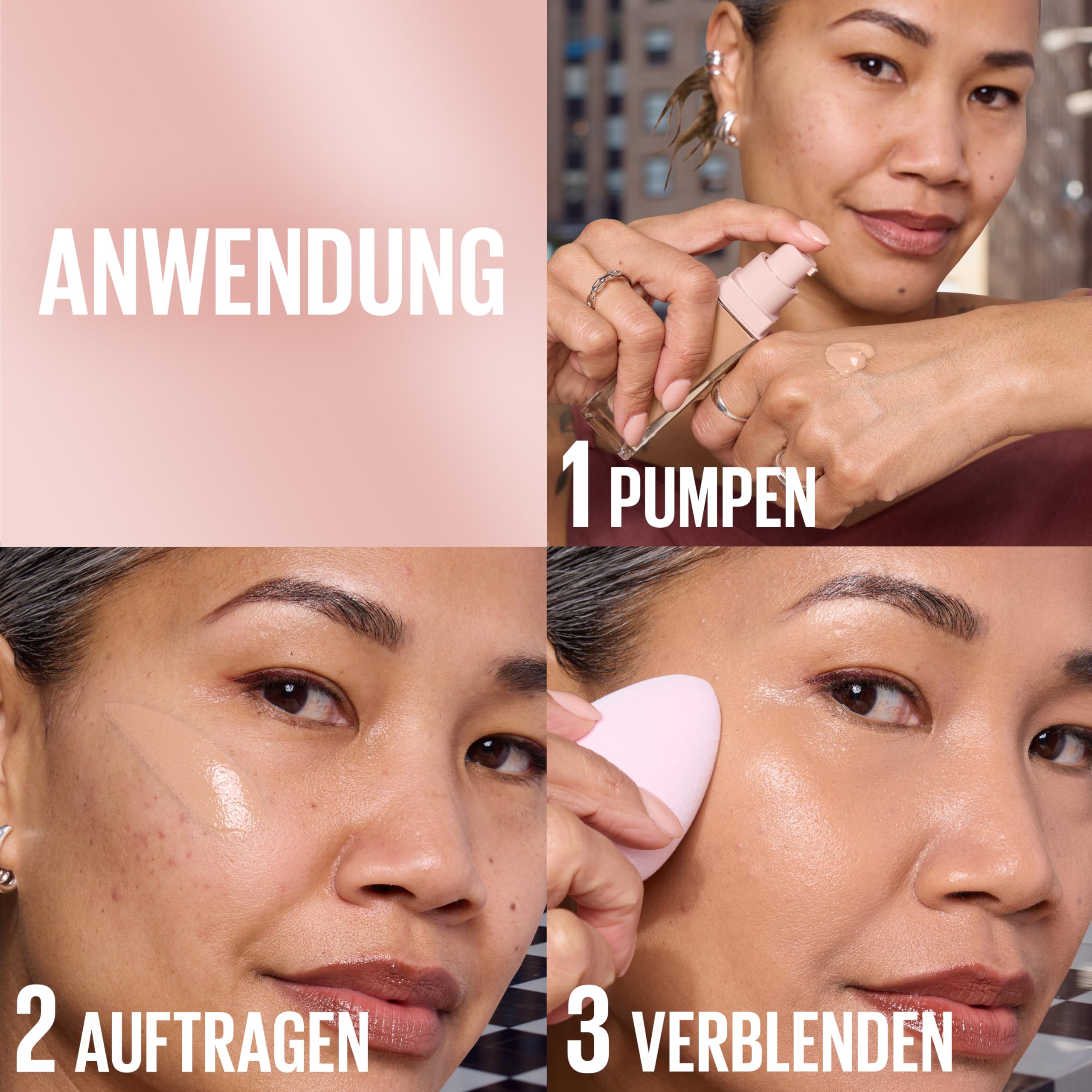 Maybelline New York Lifter Niasinamid ve Hyalüronik Asit İçeren Aydınlatan Fondöten - 117 (2 paketi)