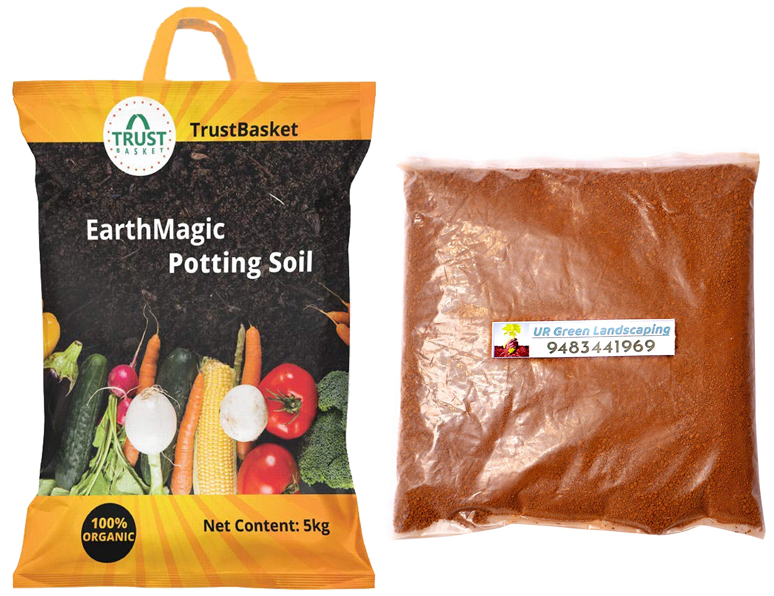 TrustBasketEnriched Organic Earth Magic Potting Soil Fertilizer for Plants, 5 Kg & Trust Basket Garden Red Soil - 5 Kg Combo (B081Q3NJJW) Amazon Price History, Amazon Price Tracker