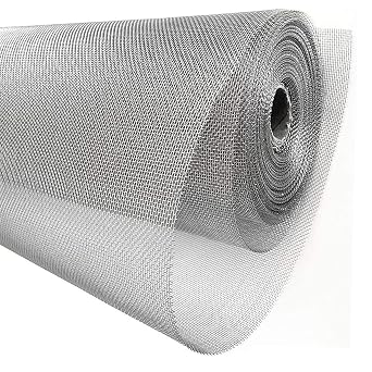 Woven Wire Mesh Stainless Steel Mesh Screen 15.7" x 78.7" Wire Mesh Window Screen Roll for Vent Cage Garden 40 Mesh